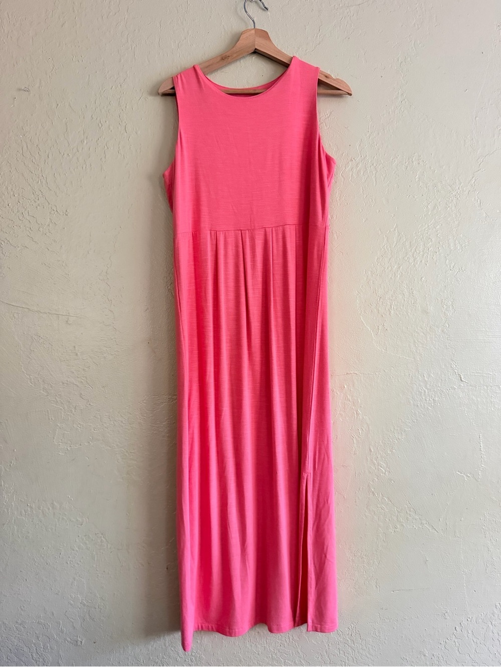 J. Jill Pink Sleeveless Corral Maxi Dress